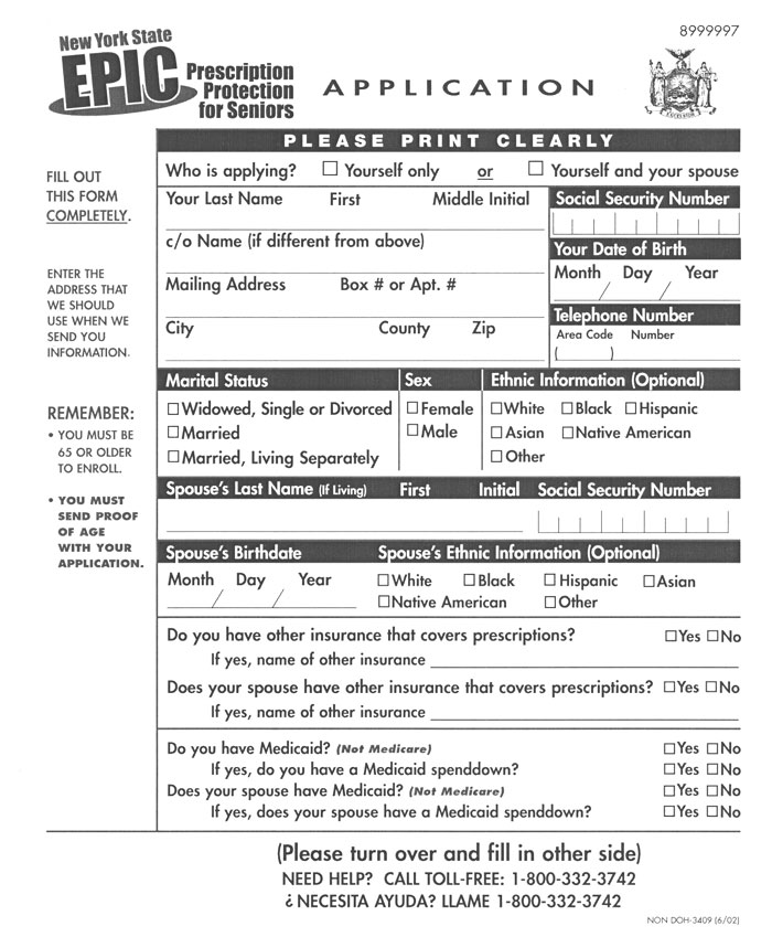 EPIC Application Page 1