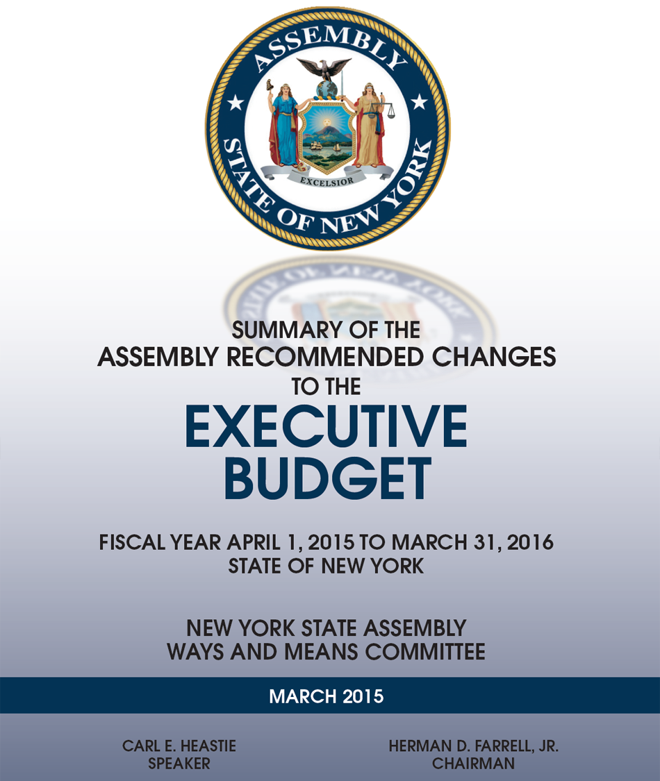 Summary of the Assembly Recommended Changes to the Executive Budget Proposal