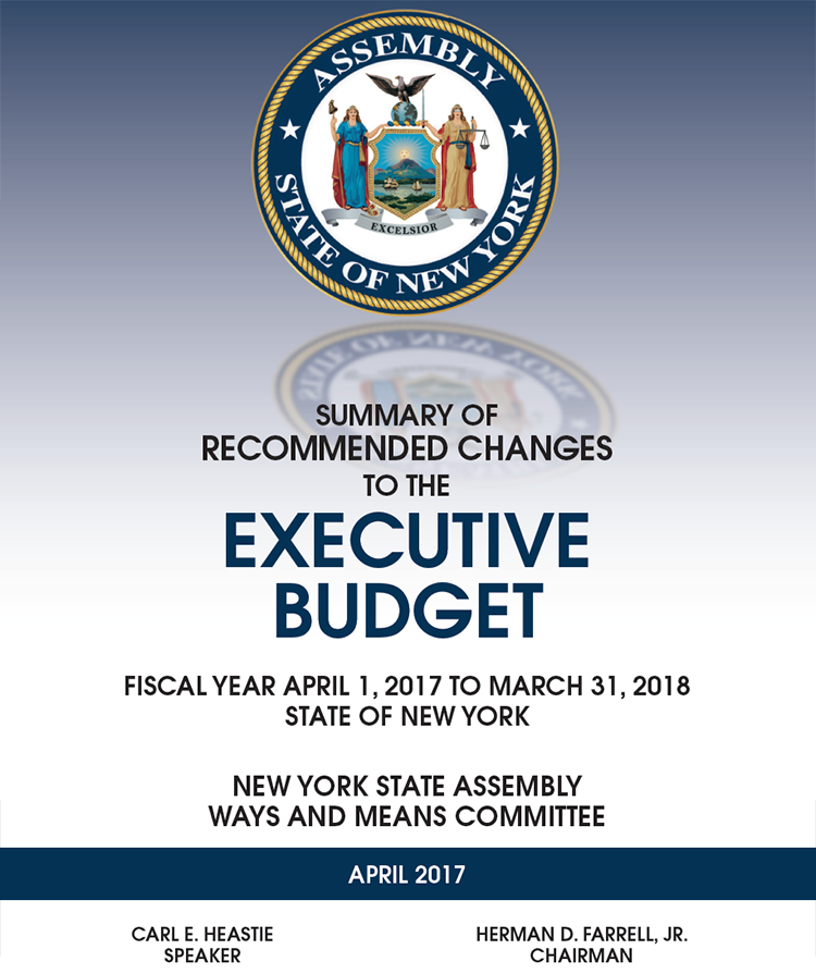 Summary of Recommended Changes to the Executive Budget