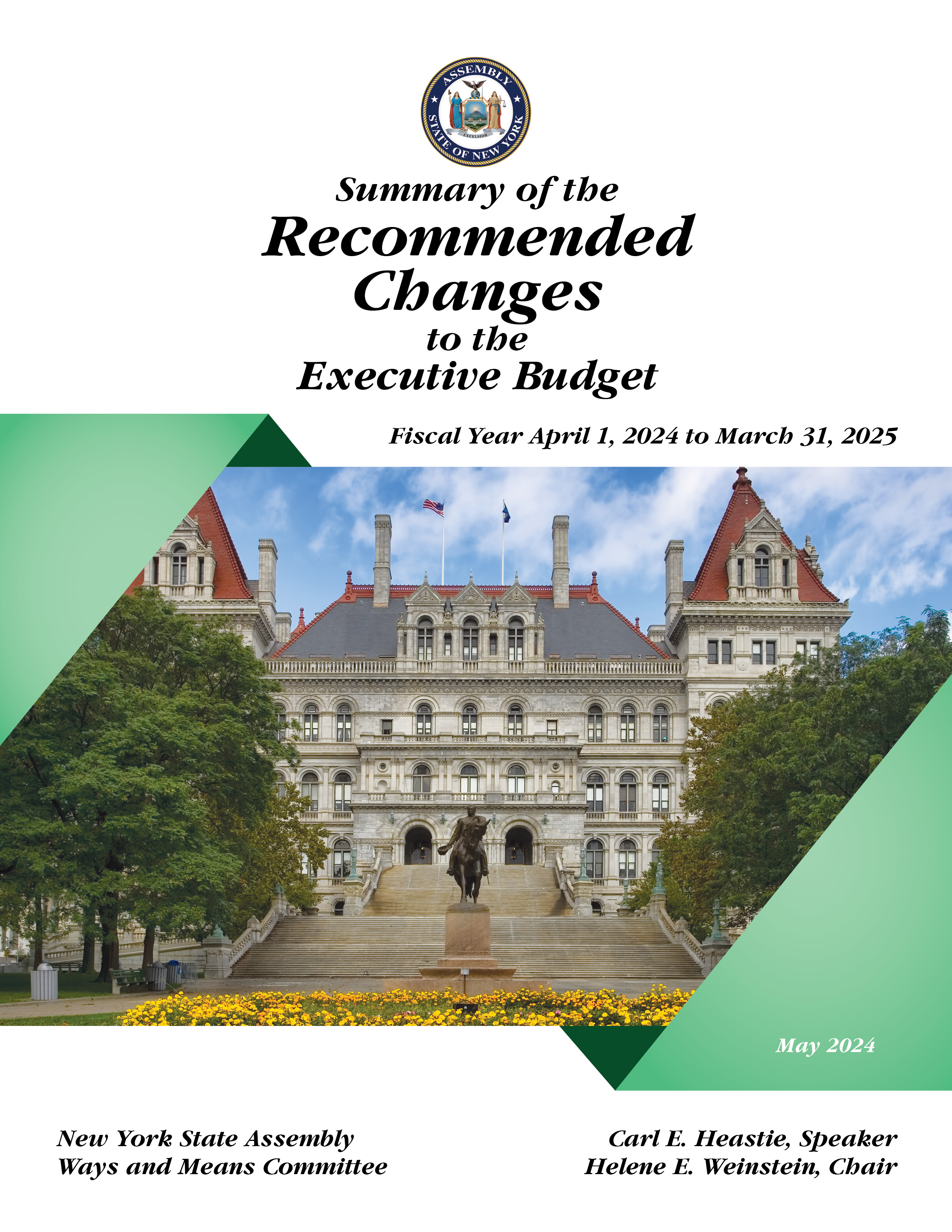 Summary of Recommended Changes to the Executive Budget