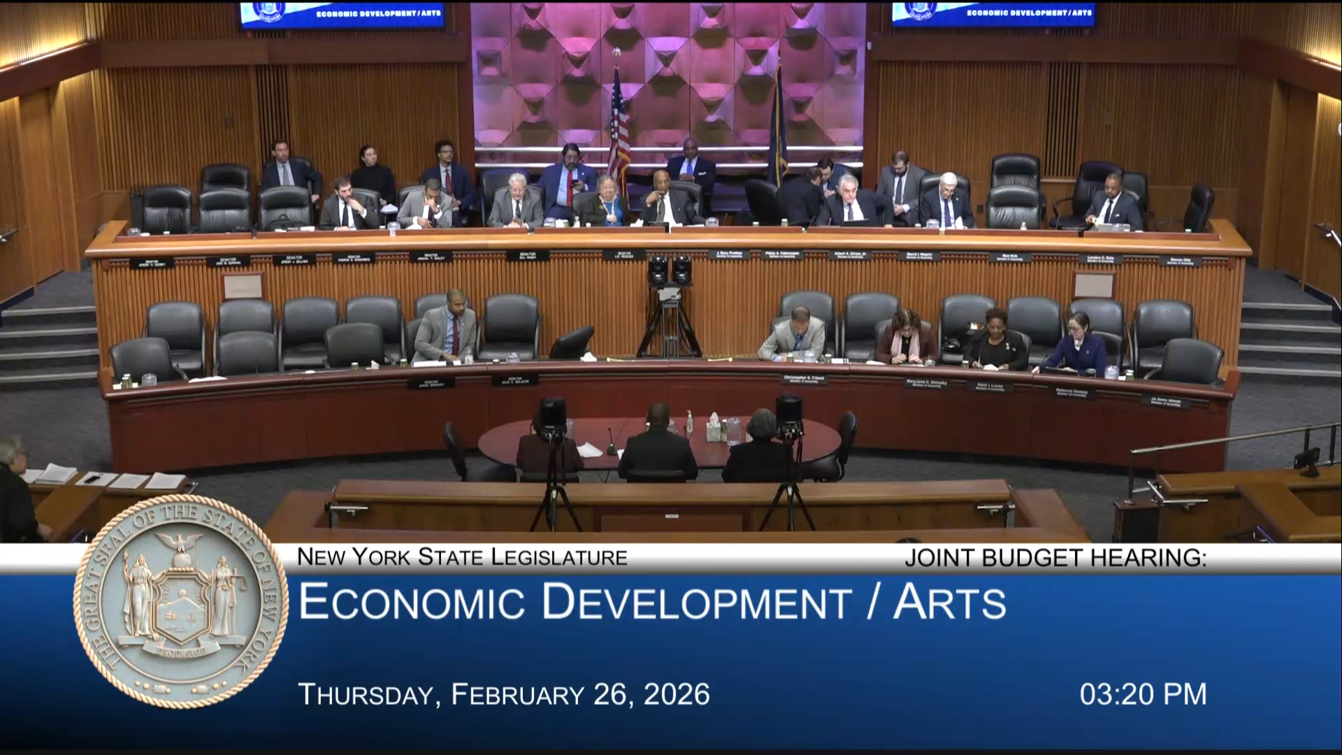 NYS OCM Acting Executive Director Testifies During Joint Budget Hearing on Economic Development/Arts