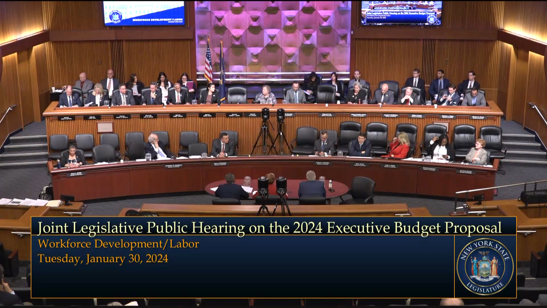 State Officials Testify During Budget Hearing on Workforce Development/Labor
