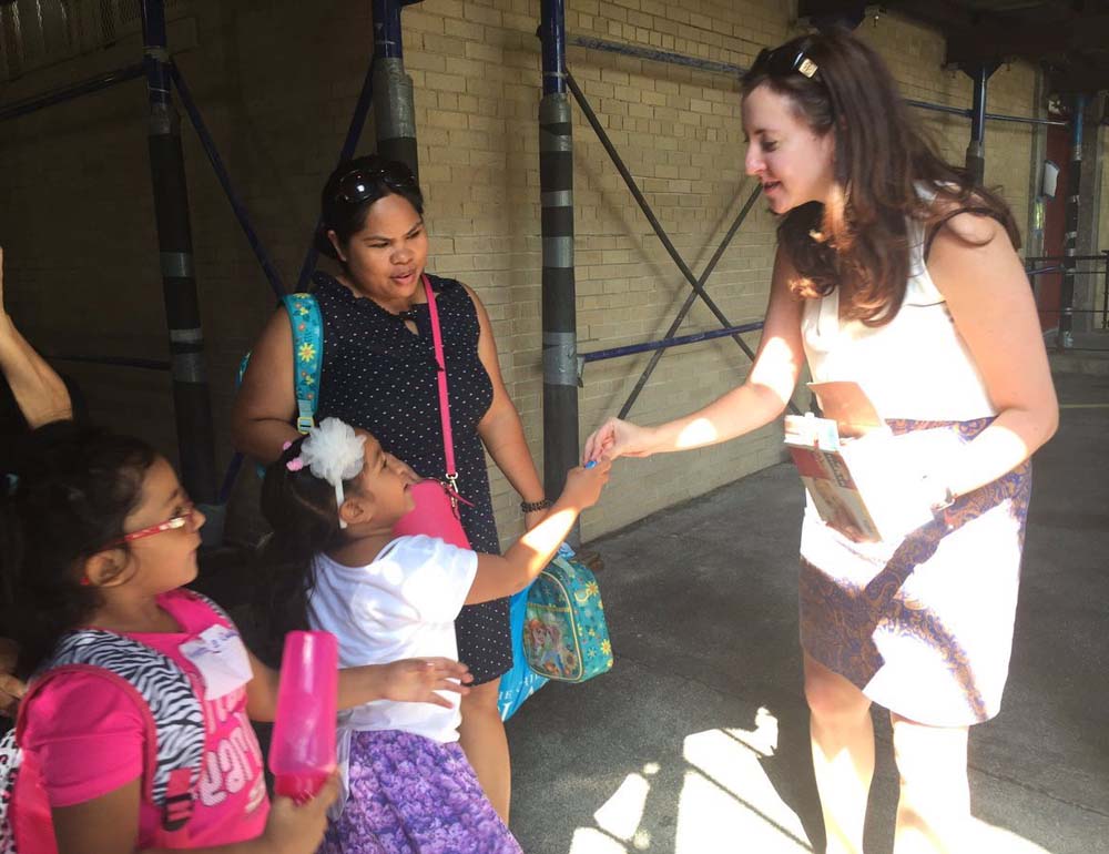 Assemblywoman Nily Rozic joined students, parents, and faculty at P.S. 162 John Golden School for the first day of the 2016-17 school year.