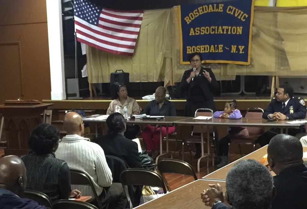 Assemblywoman Hyndman updating Rosedale Civic on the Budget