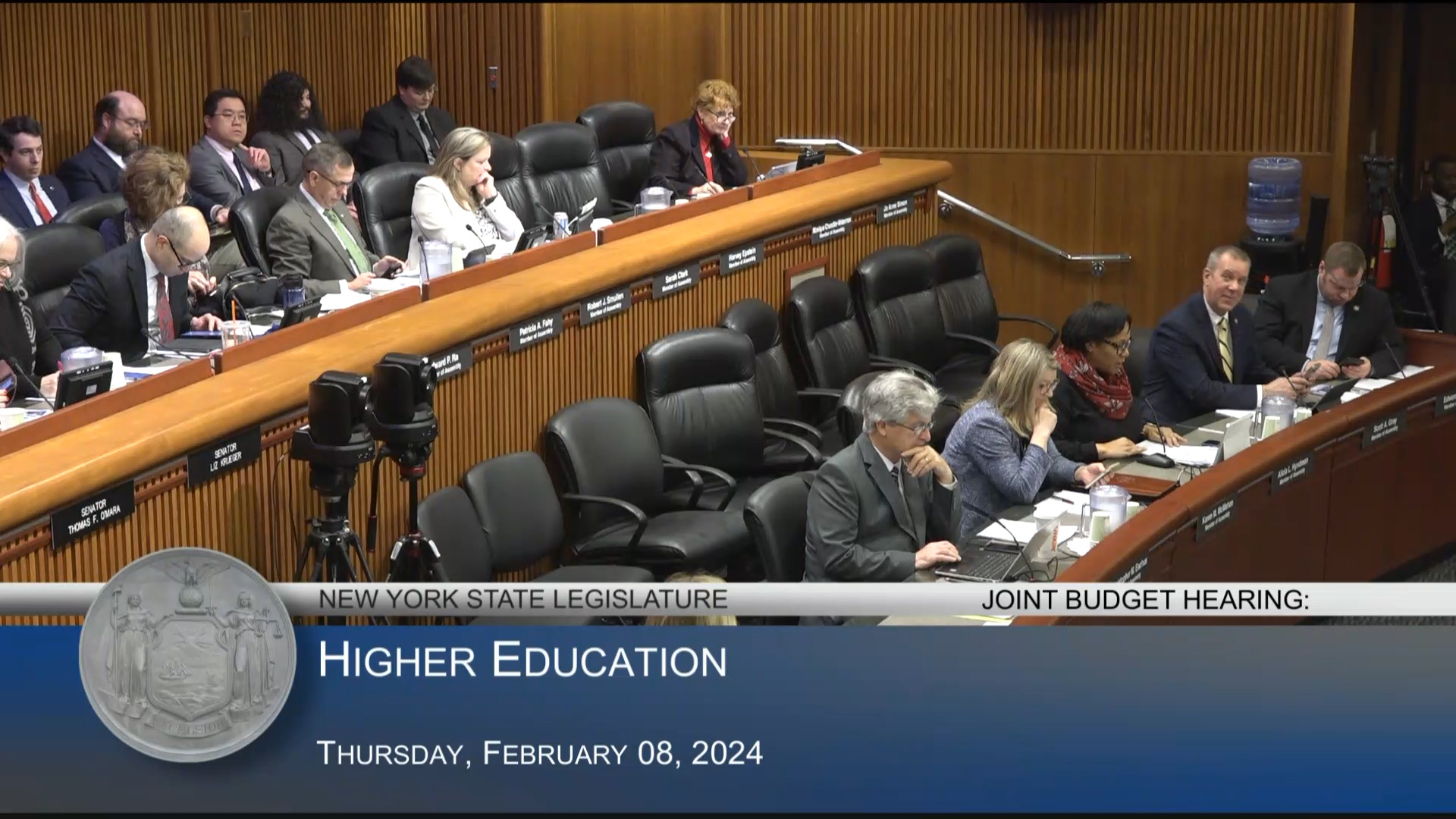 SUNY and CUNY Chancellors Testify During Budget Hearing on Higher Education