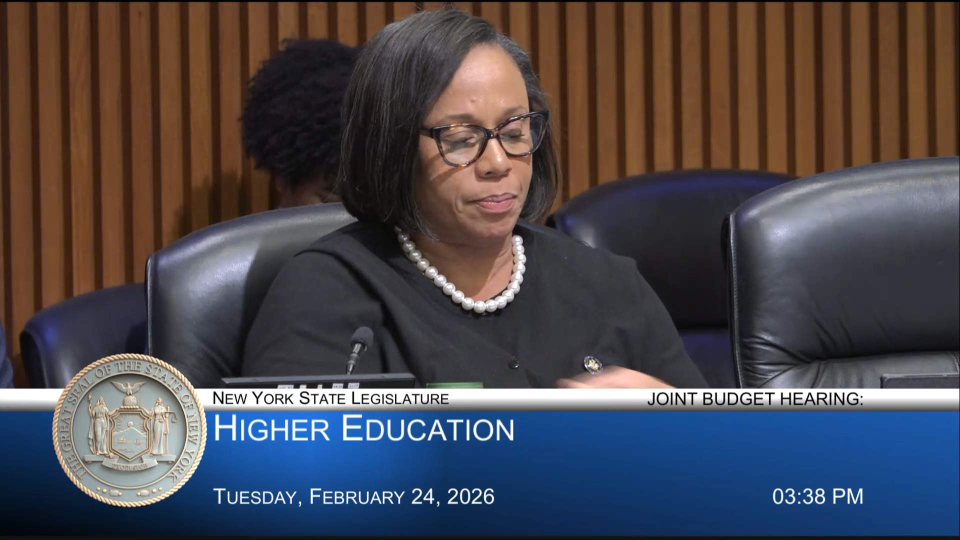NYS Higher Education Services Corp. Acting President Testifies During Joint Budget Hearing on Higher Education