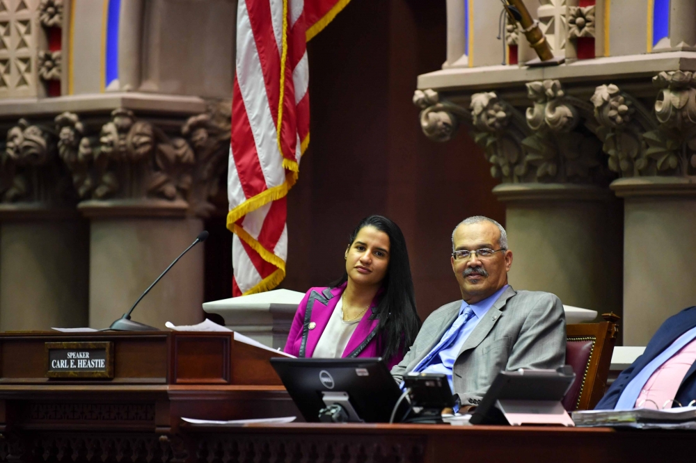 Assemblyman Aubry with newly elected Assemblywoman Ari Espinal (AD #39), a Corona native.