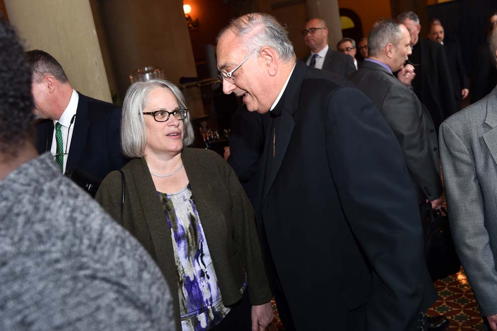 Assemblywoman Weinstein met with Bishop Nicholas DiMarzio of the Brooklyn to discuss various Parochial and Private School issues including the Education Investment Tax Credit during his visit to Alban