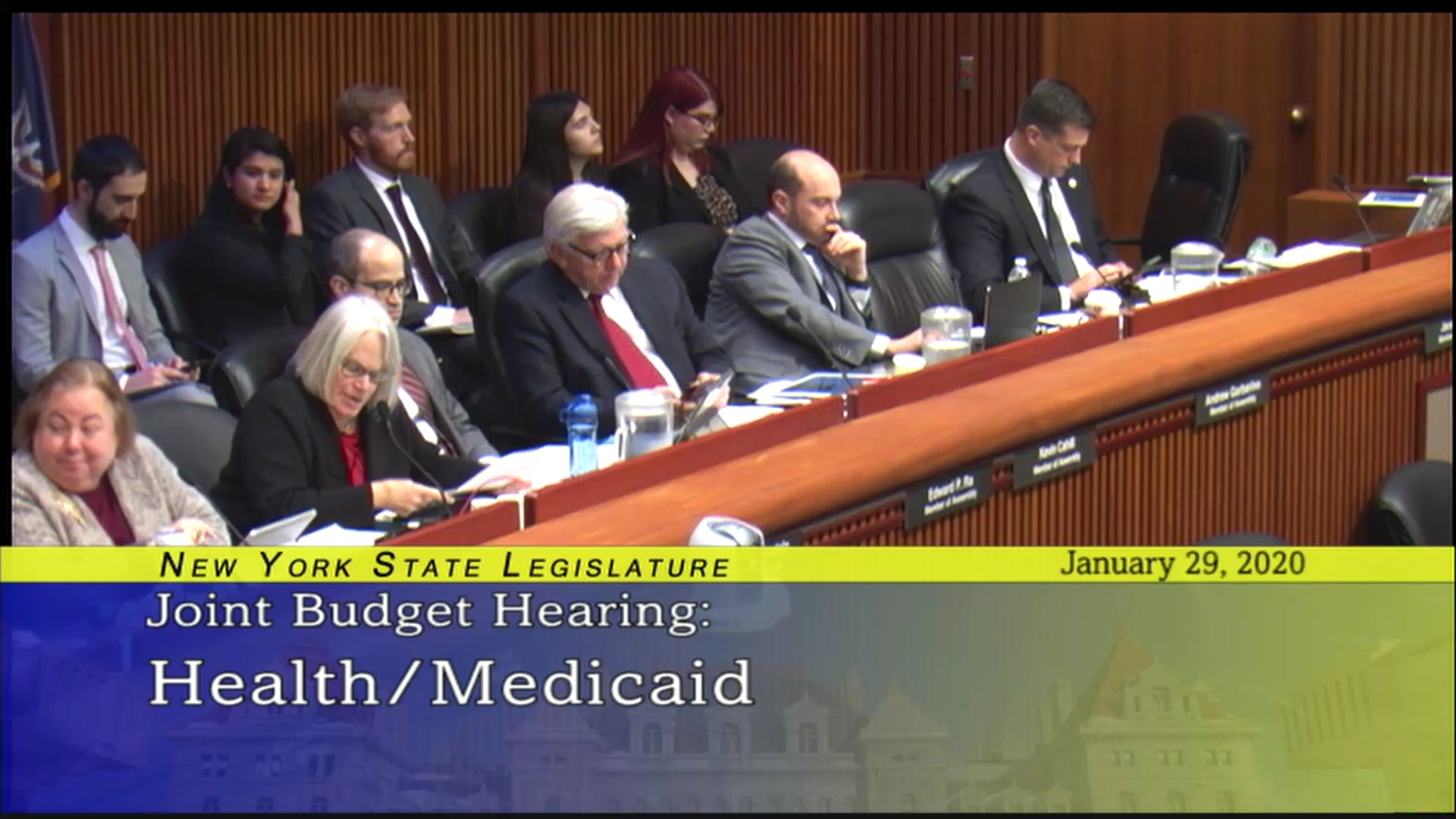 2020 Joint Budget Hearing on Health