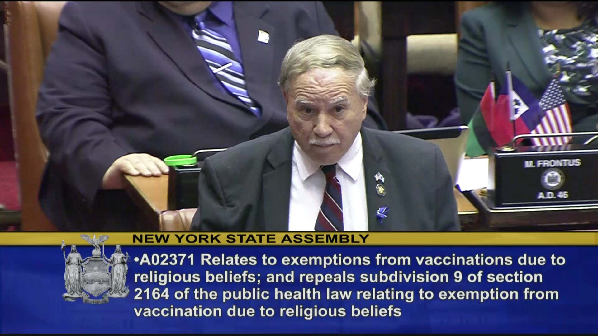 Colton Speaks Against Removing Religious Vaccination Exemptions