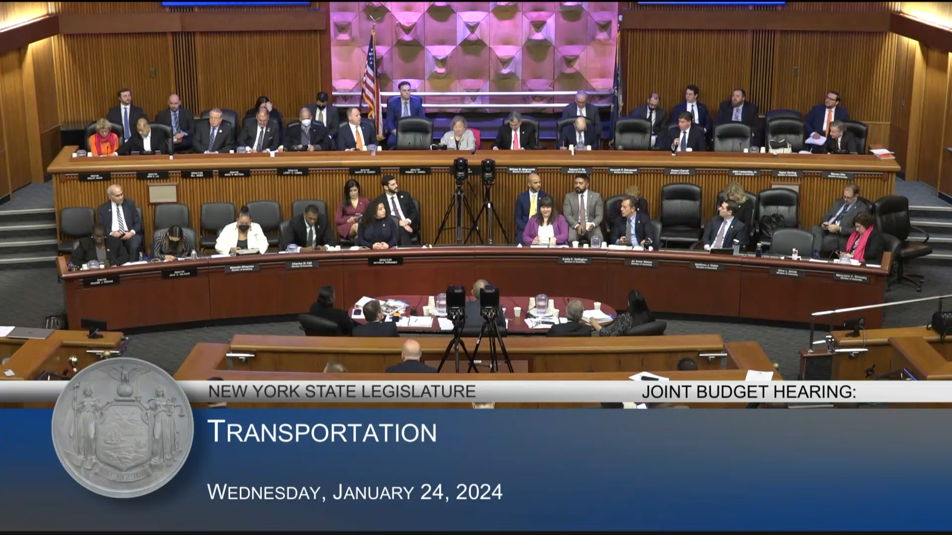 MTA Chairman Testifies During Joint Budget Hearing on Transportation