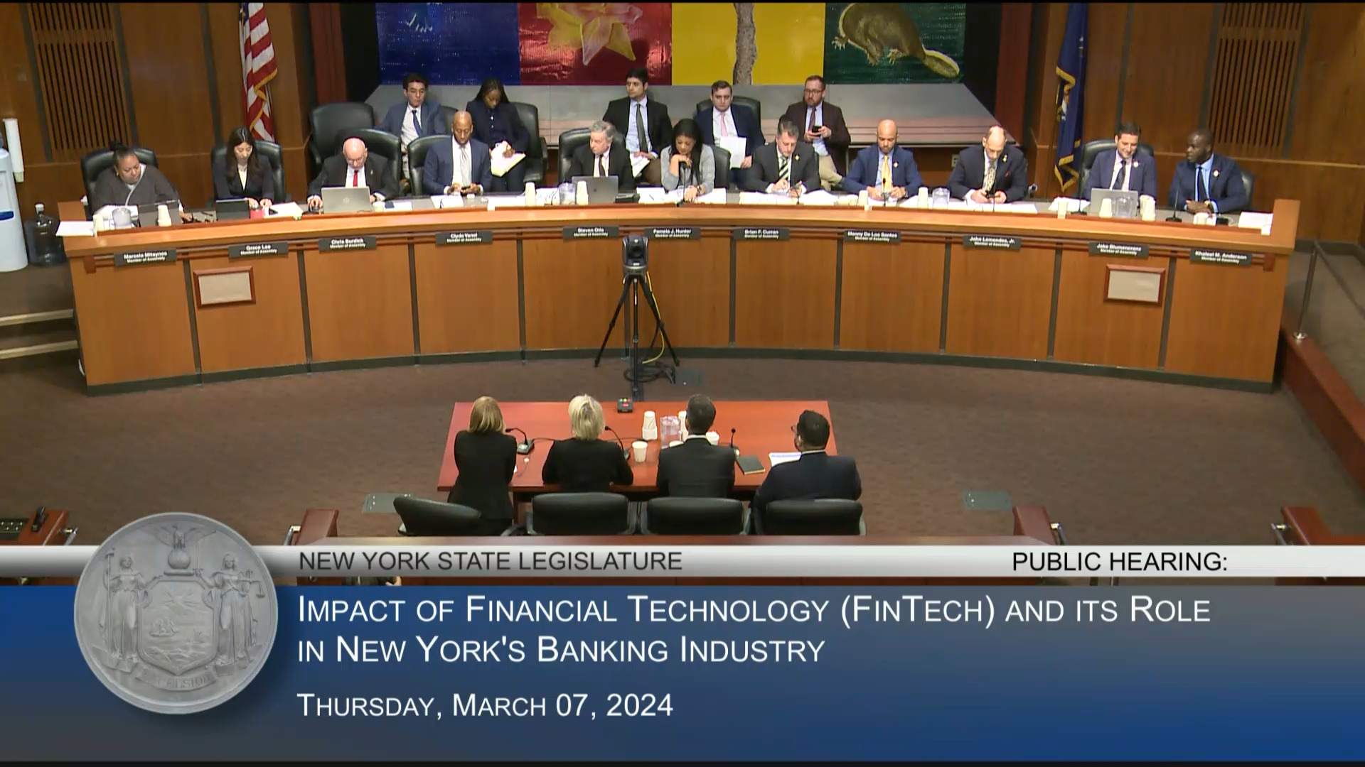 FinTech Experts Testify During Public Hearing On FinTech Role in NY Banking Industry