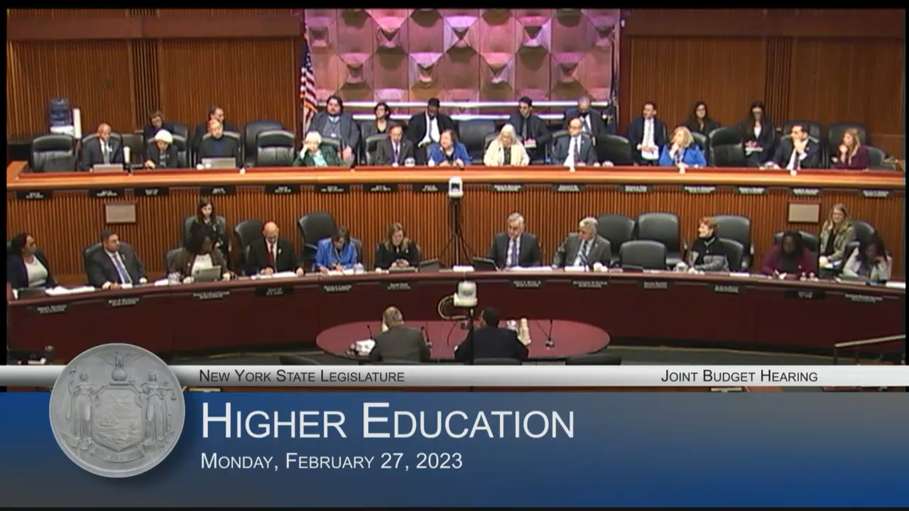 SUNY & CUNY Chancellors Testify During Budget Hearing on Higher Education