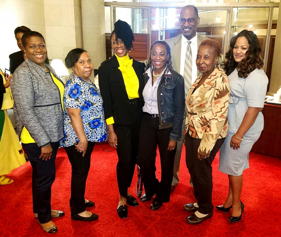 Celebrating Caribbean Heritage Month with colleagues and representatives for Trinidad and Tobago, St. Vincent, Guyana, Dominican Republic, Dominica and Jamaica.