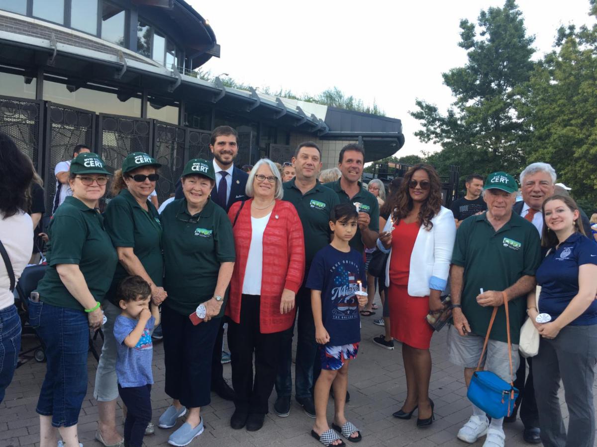 9-11 Vigil at Marine Park.