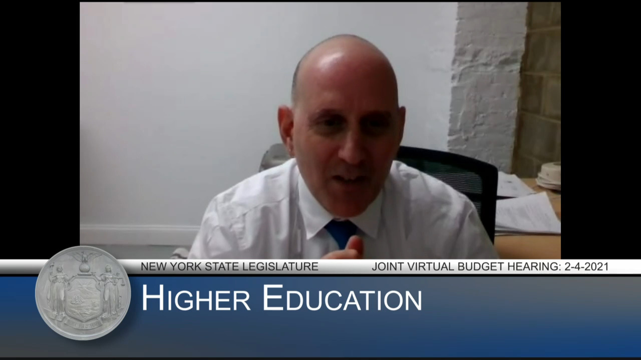 Epstein Questions SUNY Chancellor During Budget Hearing on Higher Education