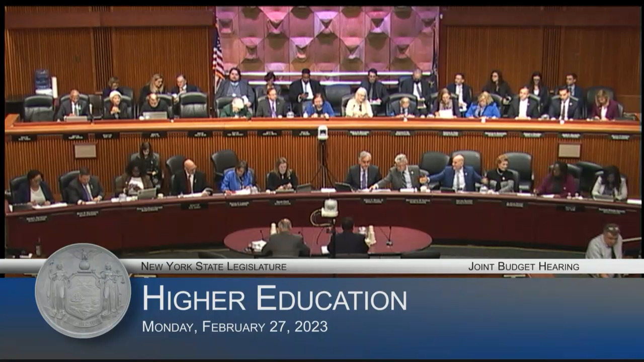 SUNY & CUNY Chancellors Testify During Budget Hearing on Higher Education