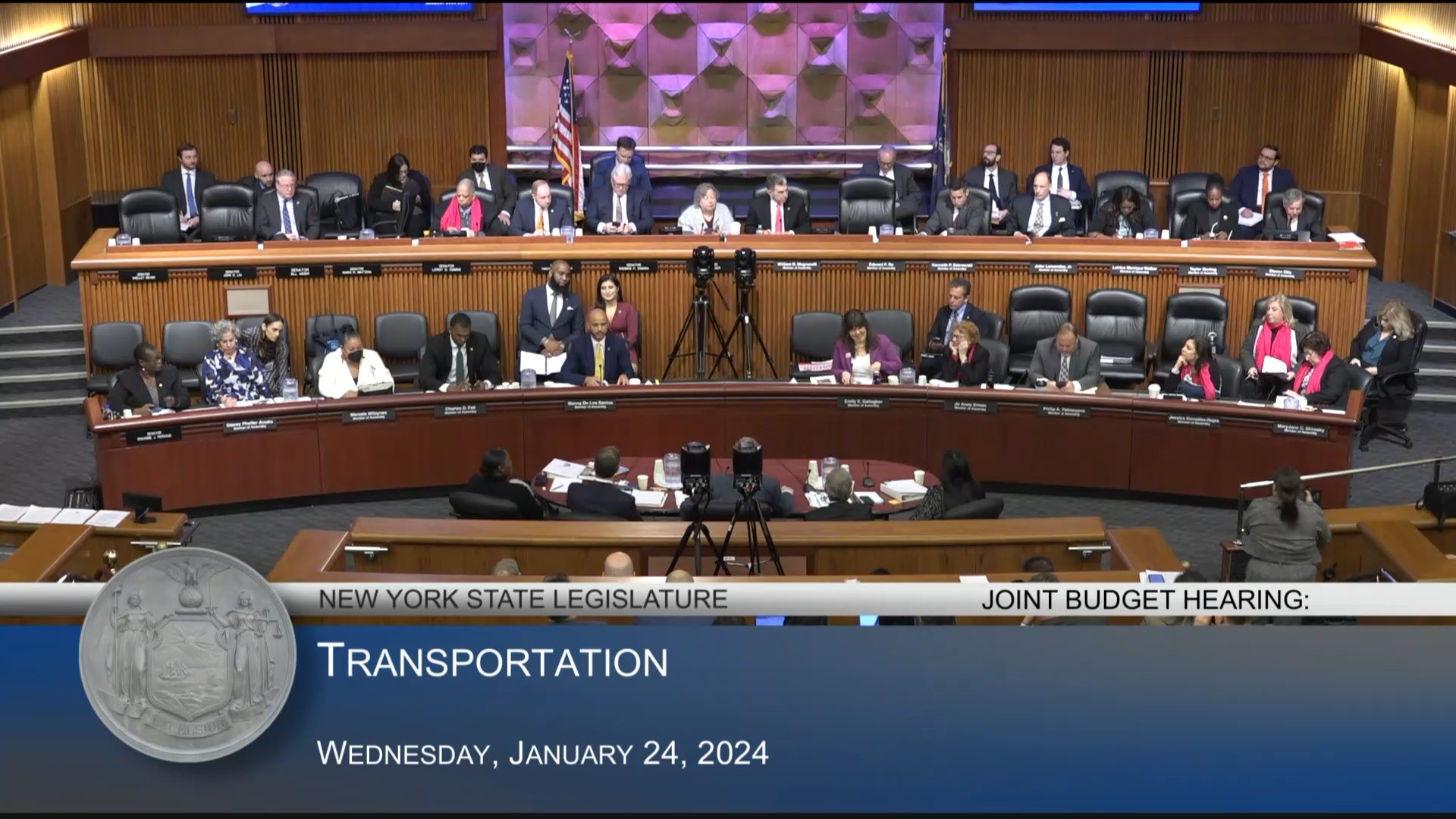 MTA Chairman Testifies During Joint Budget Hearing on Transportation