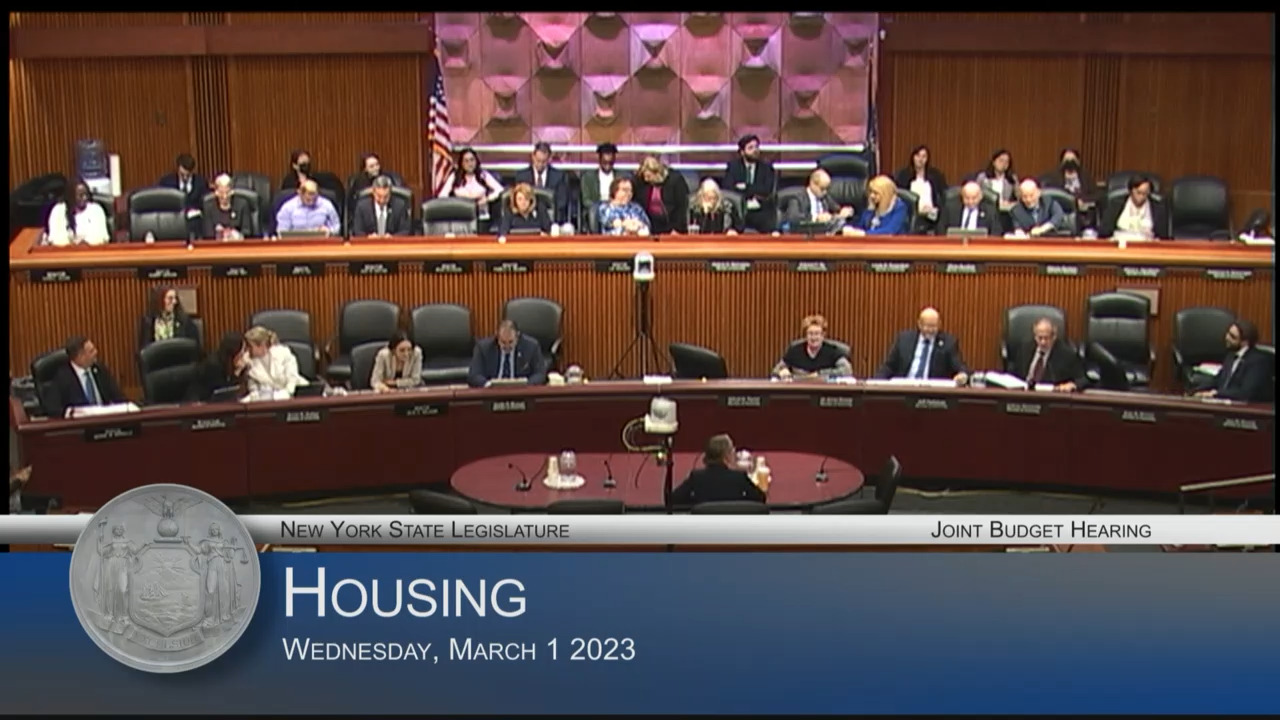 Homes & Community Renewal Commissioner Testifies During Budget Hearing on Housing