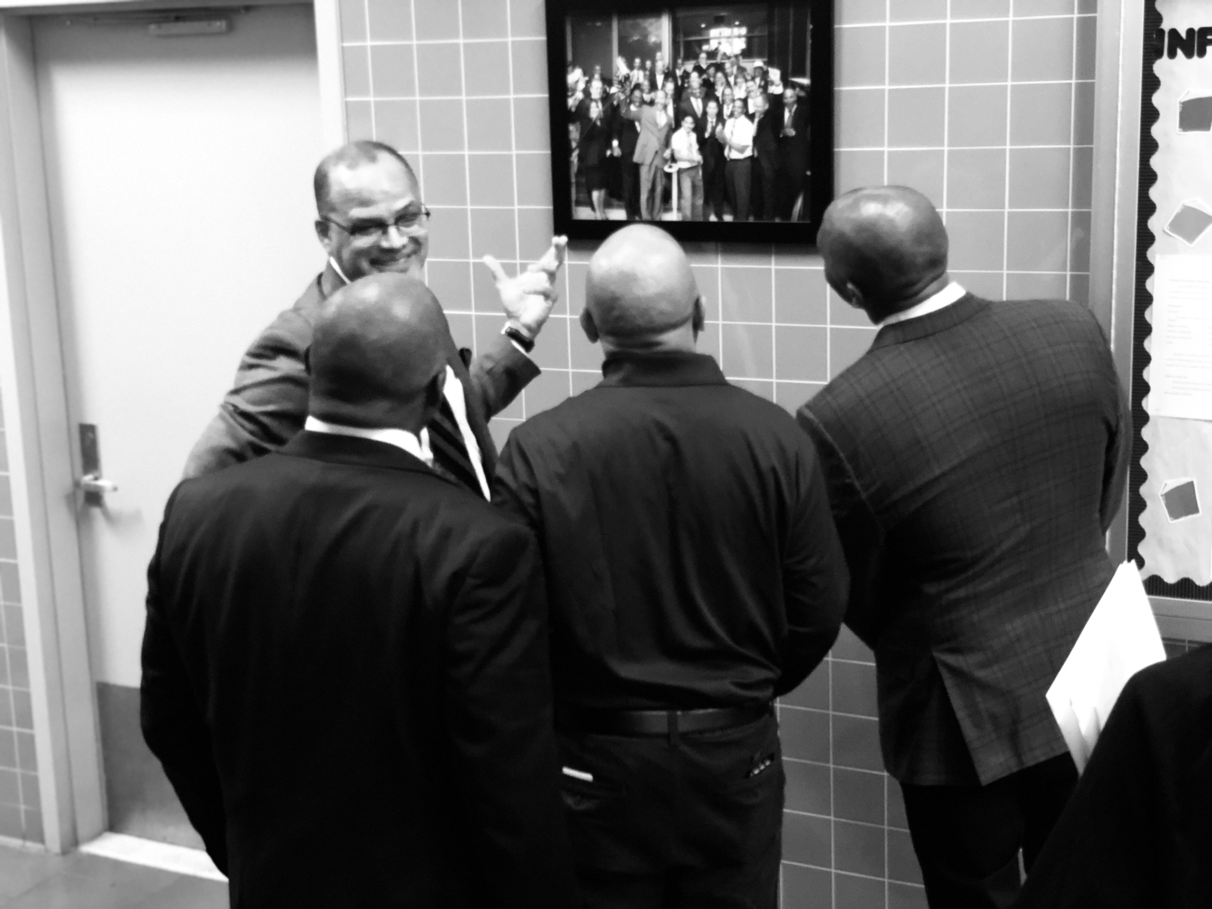 Speaker Heastie toured the Eagle Academy for Young Men campus located in the Bronx with Eagle Academy CEO David Banks and Patrick Jenkins, and spoke to school leadership and students about the impact