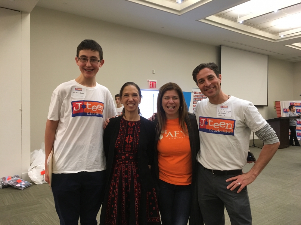 Assemblywoman Amy Paulin was part of the J-Teen Leadership MLK Day of Service. There were 300 interfaith teens on hand who helped pack two truckloads of medical supplies that will be donated to help v