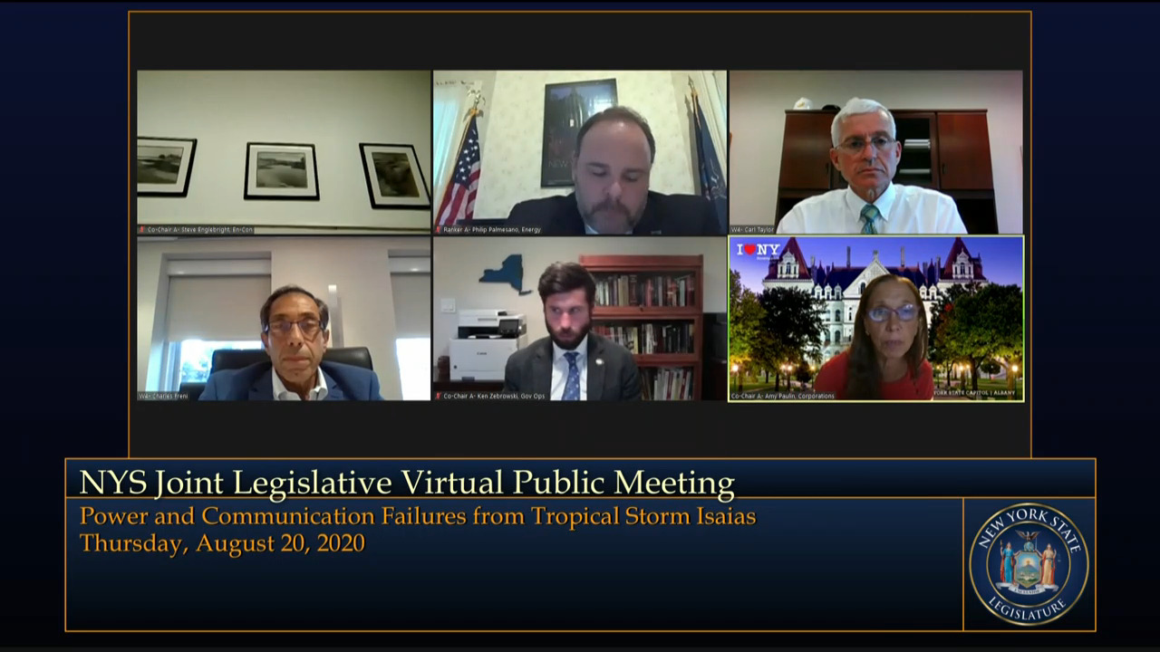 Paulin Questions NYSEG and Central Hudson During Hearing to Examine Power and Communication Failures During Tropical Storm Isaias