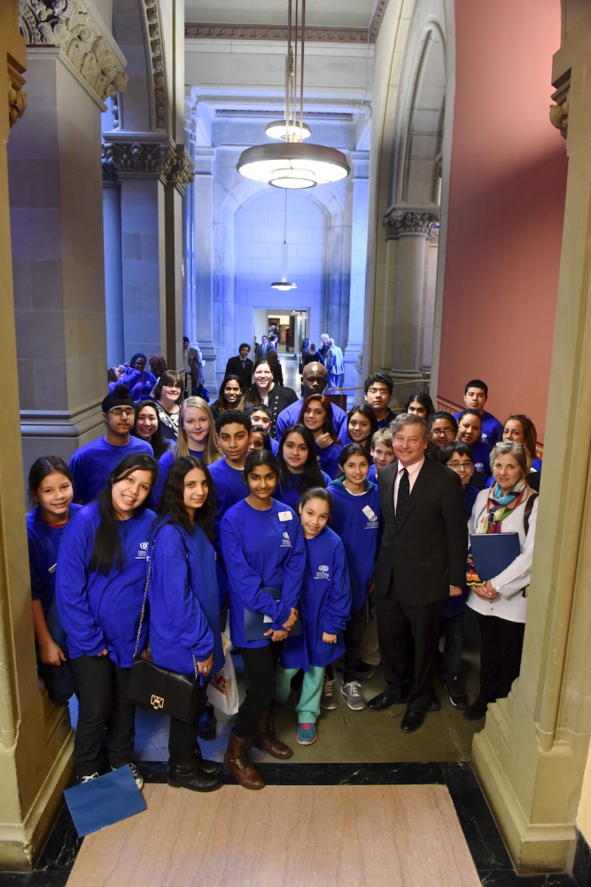 Assemblyman Otis meets with representatives from the Open Door Family Medical Center.