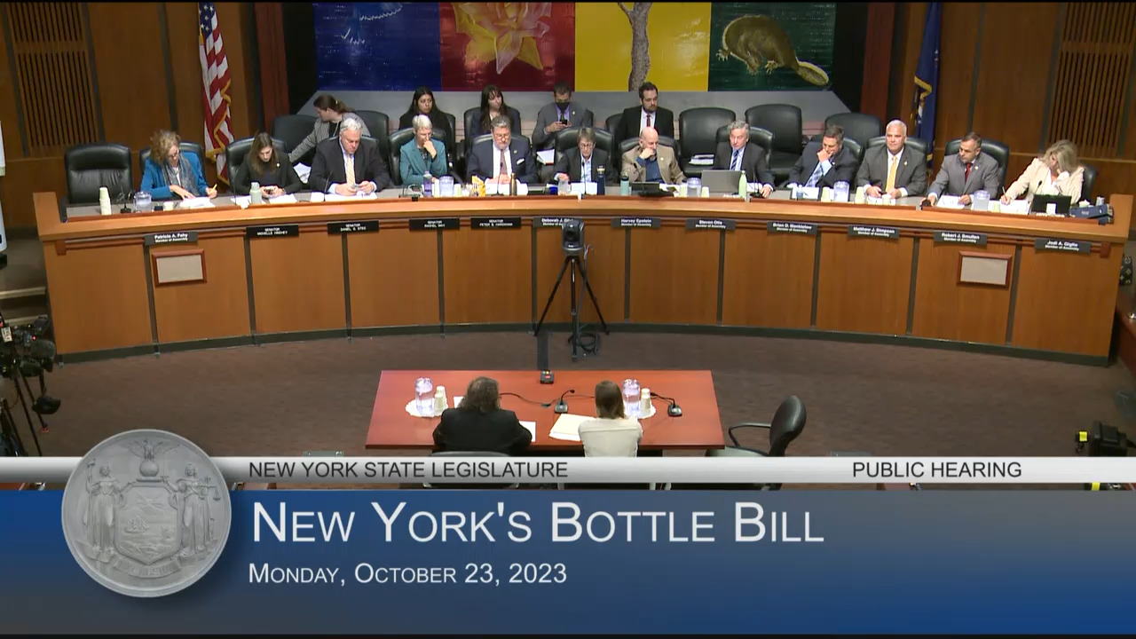 DEC Official Testifies During a Joint Legislative Hearing Examining New York’s Bottle Bill