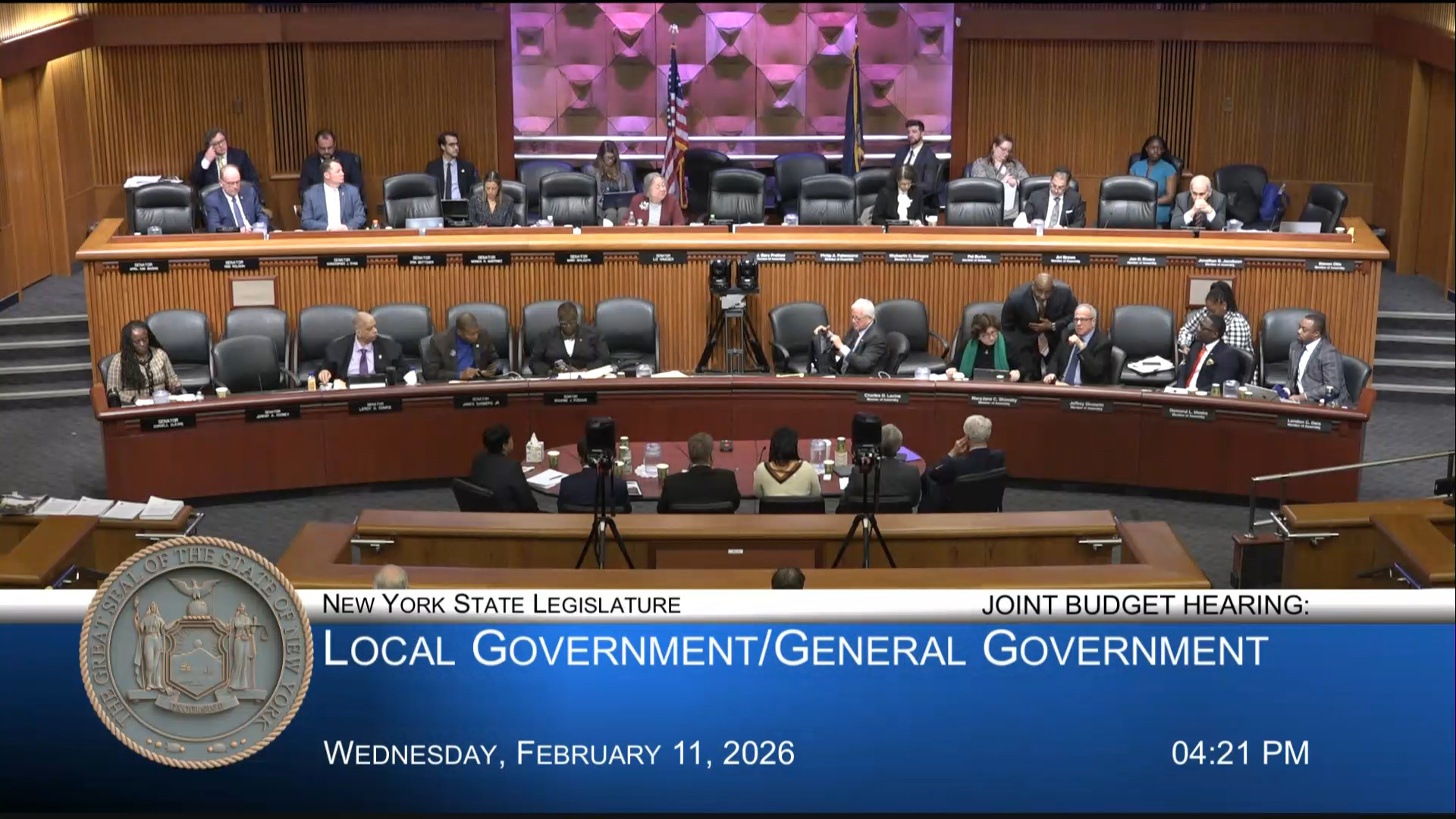 Municipal Officials Testify During Budget Hearing on Local/General Government