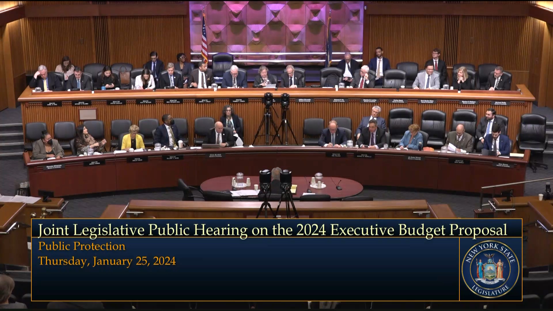 Chief Judge of Court Administration Testifies During a Joint Budget Hearing on Public Protection