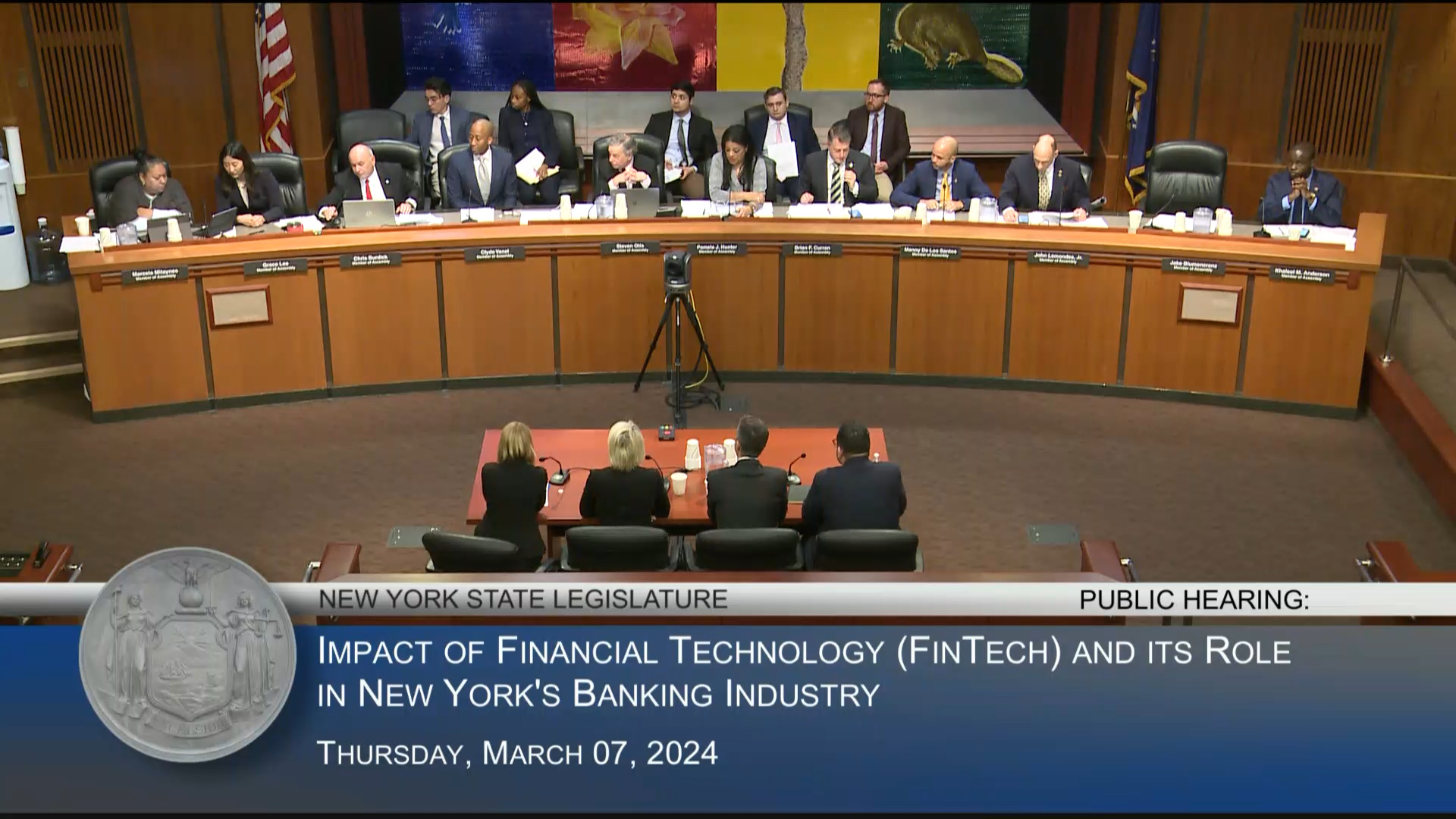 FinTech Experts Testify During Public Hearing On FinTech Role in NY Banking Industry