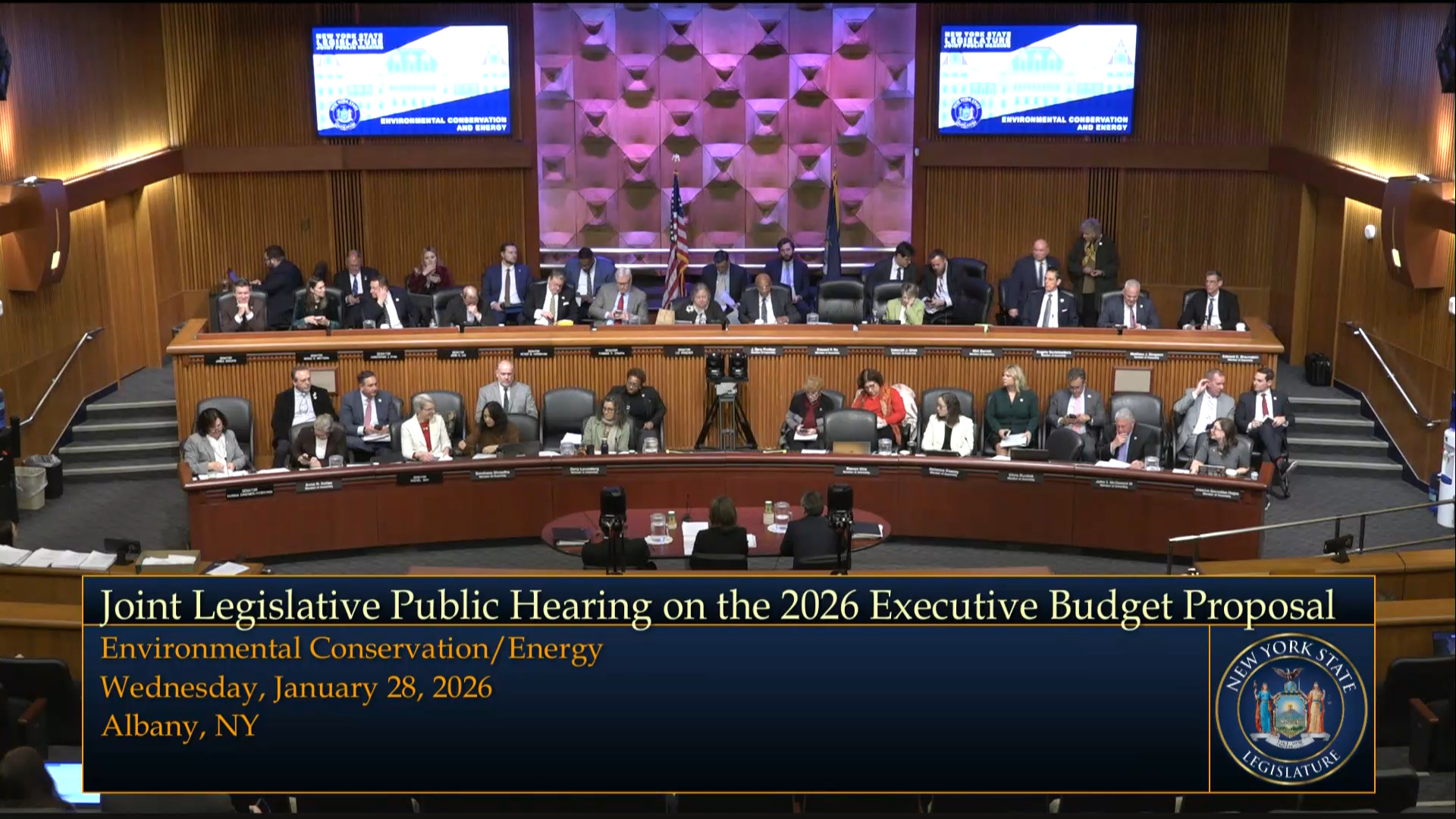 State Energy Officials Testify During Budget Hearing on Environmental Conservation