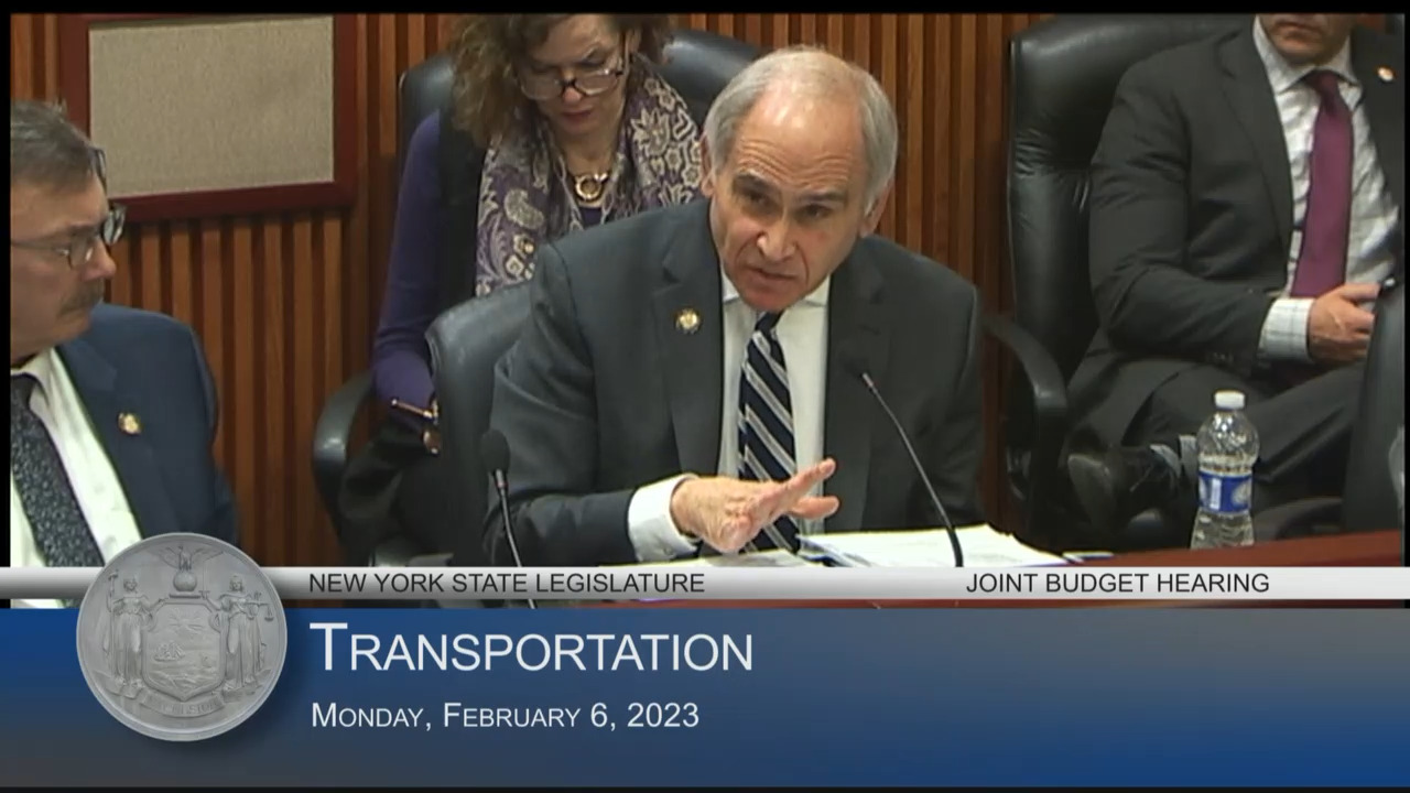 NYS Transportation Commissioner Testifies During Budget Hearing on Transportation