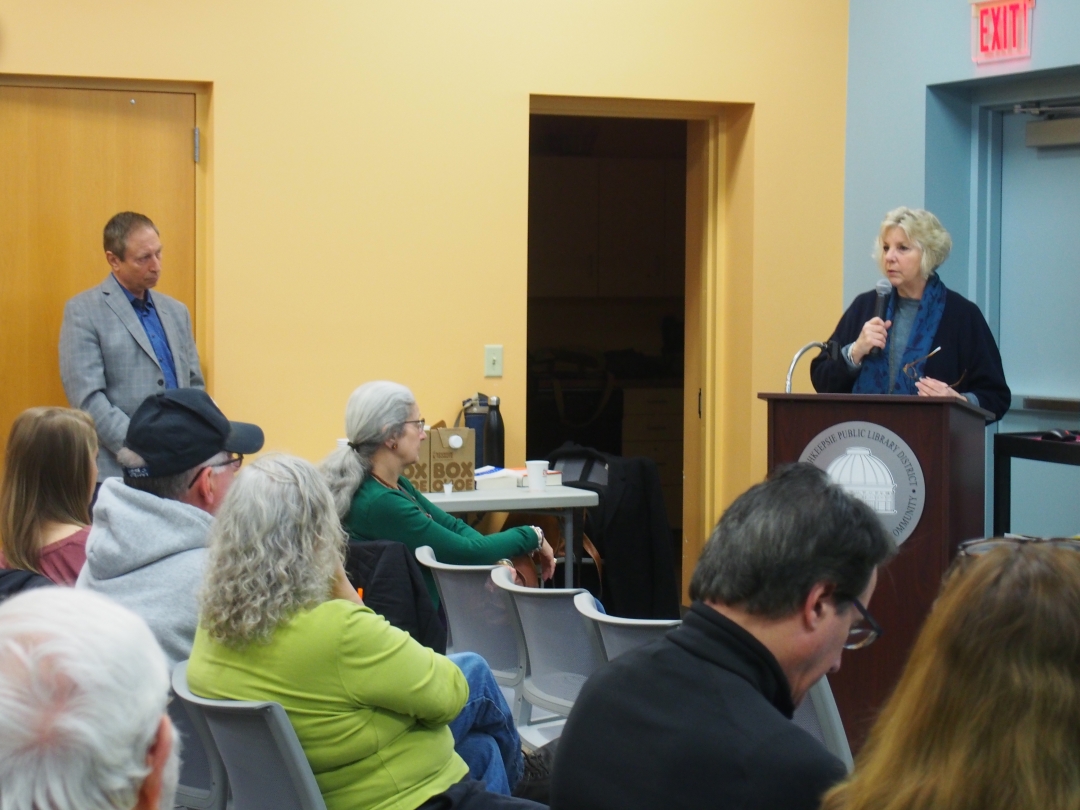 Assemblymember Didi Barrett introducing Dr. Richard Horowitz, leading Lyme literate physician in the United States and Hudson Valley. Dr. Horowitz's is a member of the federal 21st-Century Cures