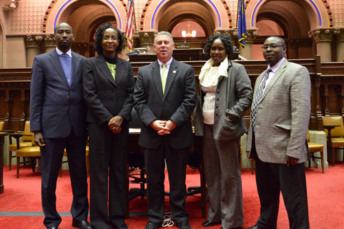 Assemblymember John McDonald with visitors from Kenya as part of SUNY’s Center for International Development.