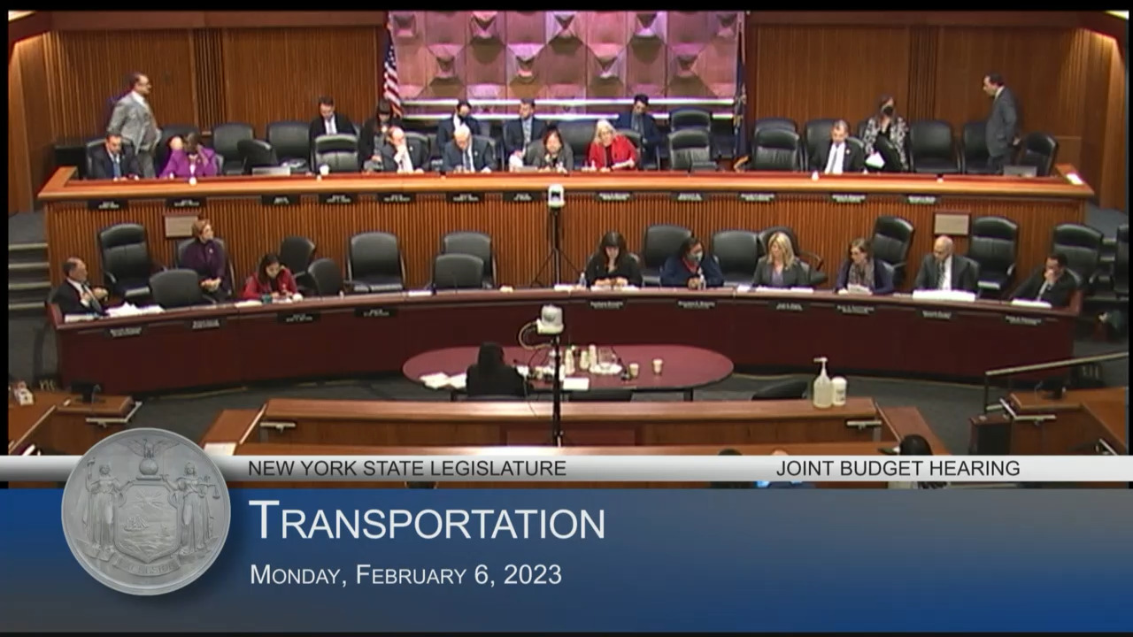 NYS Transportation Commissioner Testifies During Budget Hearing on Transportation