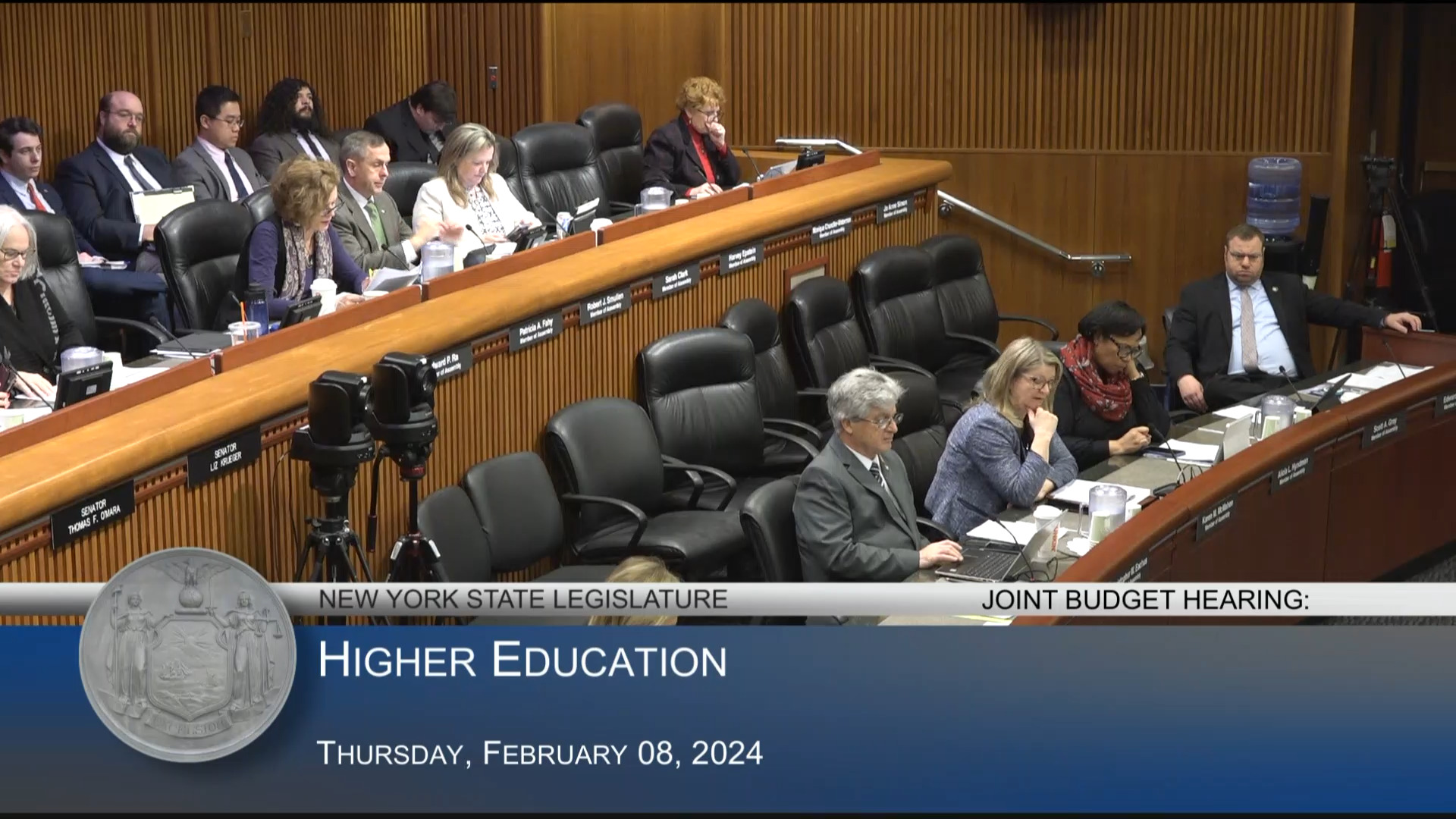 Fahy Questions SUNY Chancellor During Budget Hearing on Higher Education
