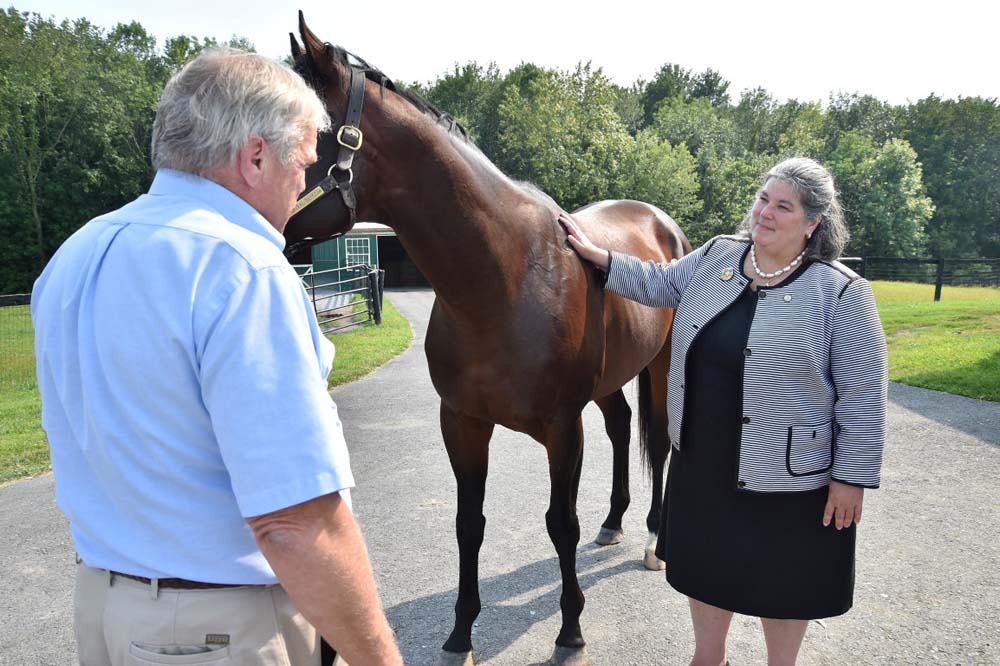 Assemblywoman Woerner visits Stepwise Farm in Saratoga Springs, NY.