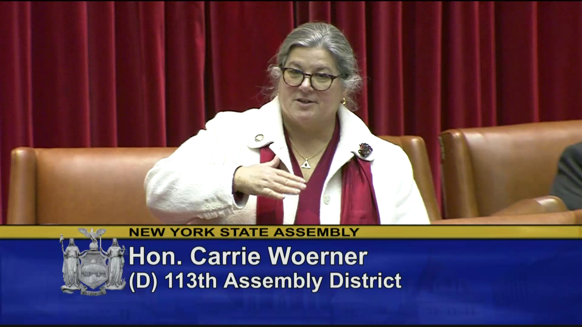 Woerner Introduces FFA Students in the Assembly Chamber