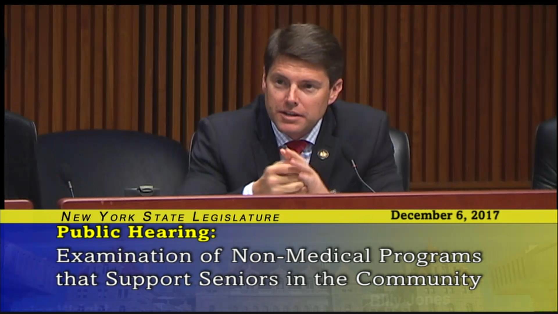 Assemblyman Jones Speaks on Non-Medical Programs