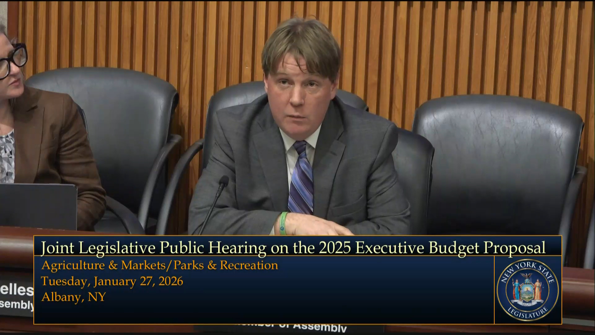 Ag and Markets Commissioner Testifies During Budget Hearing on Agriculture and Tourism