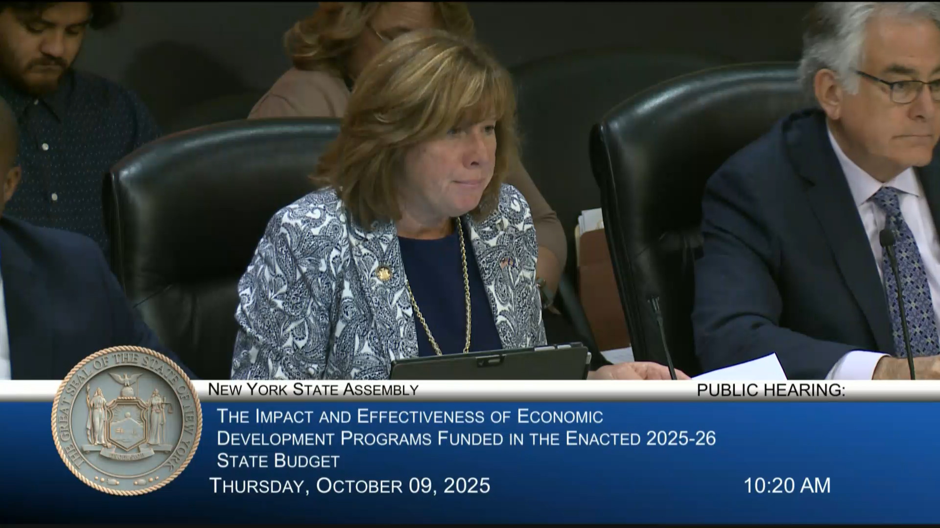 ESD Commissioner Testifies During Hearing on Impact of Economic Development Programs funded in New State Budget