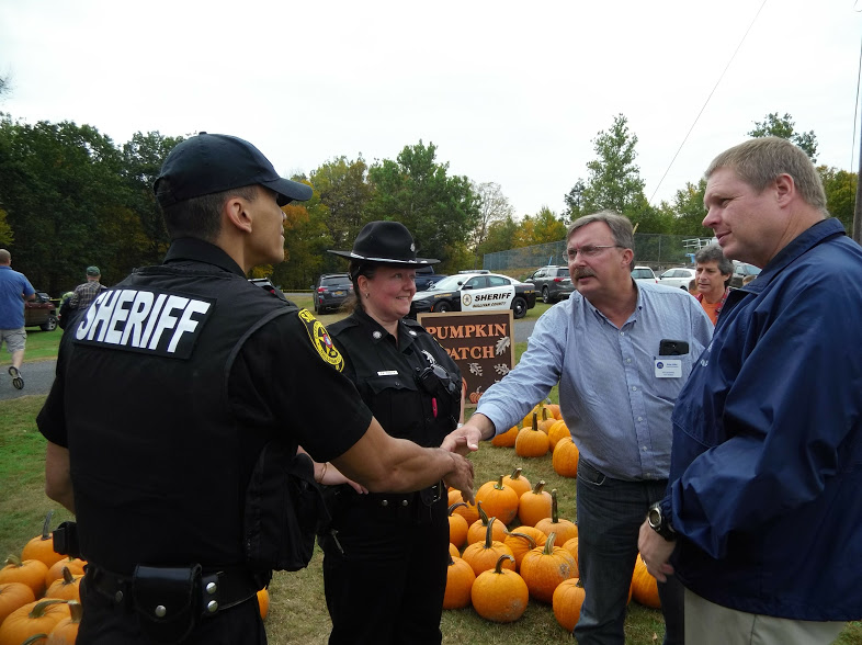 Assemblyman Miller with Sullivan County Sheriffs in attendance.