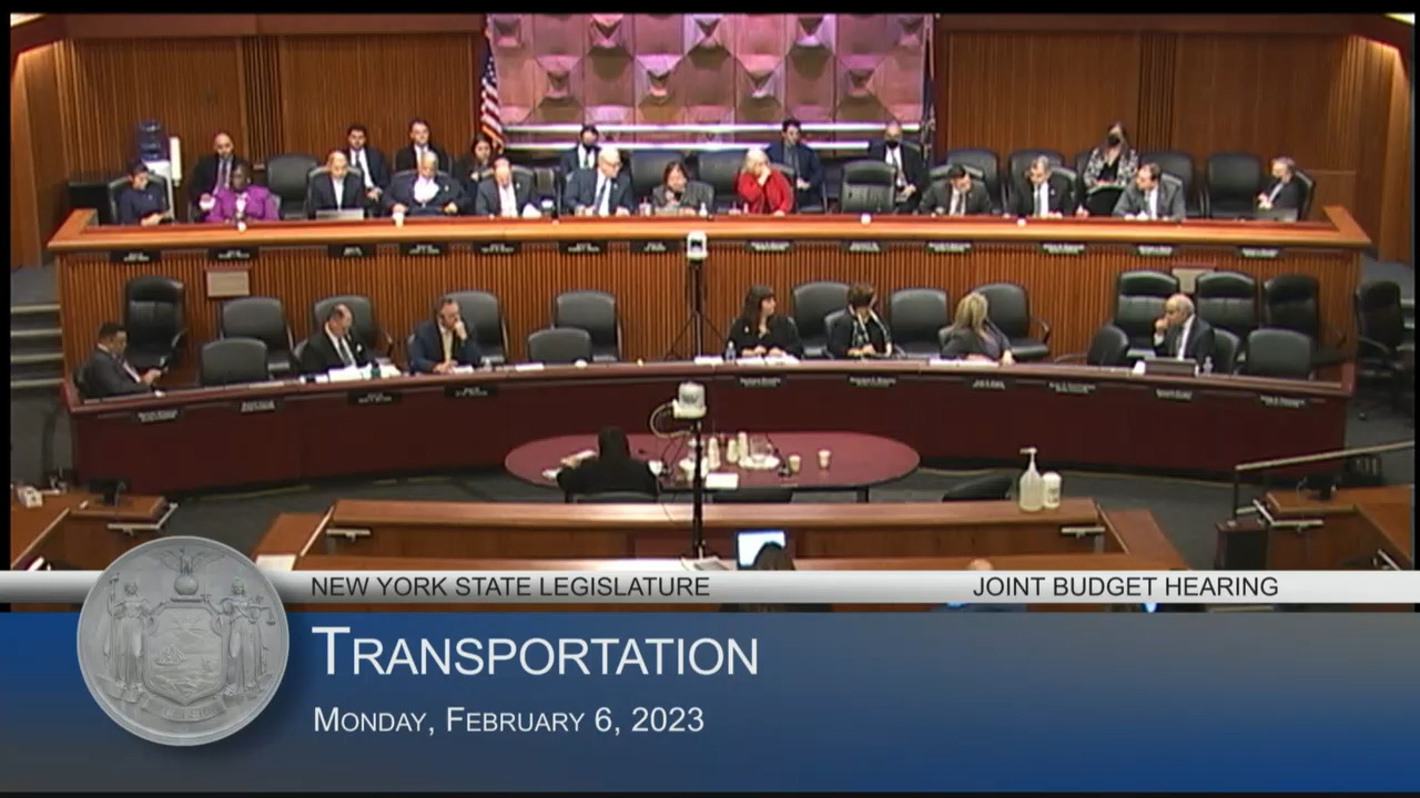 NYS Transportation Commissioner Testifies During Budget Hearing on Transportation