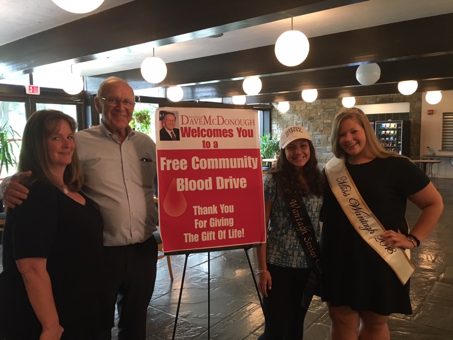 From left to right: Rosemary Bailey, Assemblyman Dave McDonough, Angela Maciak and Miss Wantagh 2018 Ashley Bailey.