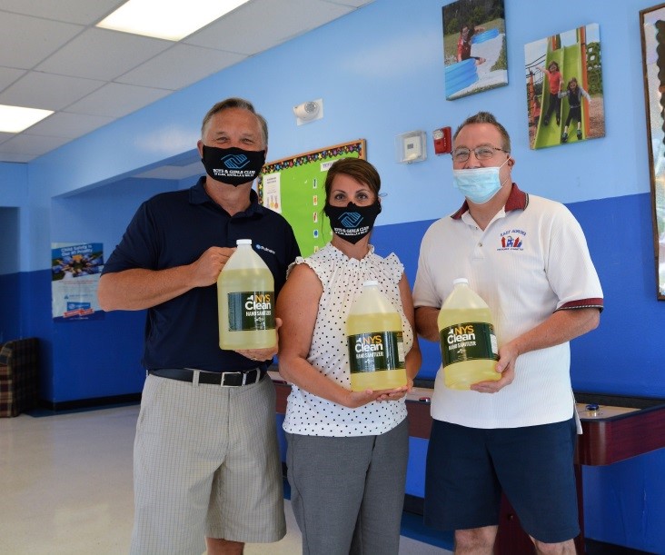 Pictured Assemblyman Dave DiPietro (R,C,I-East Aurora), Tracey Karp-Thiel, and Jeff Souder on Tuesday, June 30, 2020.