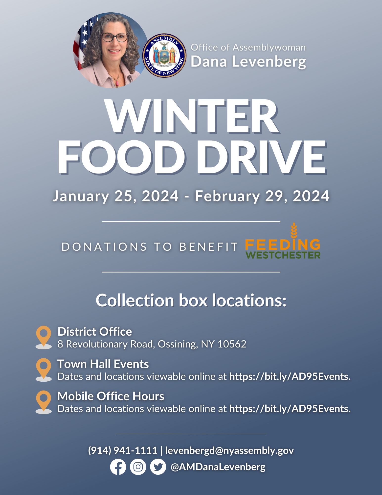 Winter Food Drive - January 25, 2024 - February 29, 2024